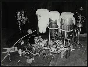Percussion Prints: A selection of Brazilian percussionist Guilherme Francos instruments, Middlesbrough, 1978