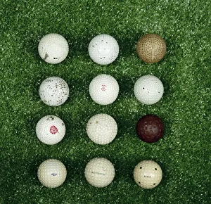 Sarah Fabian Baddiel Prints: Selection of golf balls, late 19th- early 20th century. Artist: Spalding