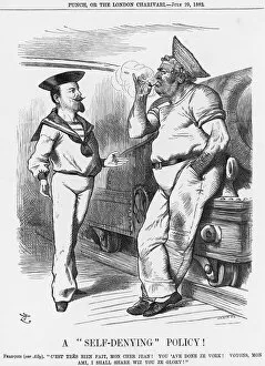 British Fleet Gallery: A Self-Denying Policy!, 1882. Artist: Joseph Swain