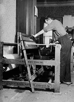 At Work Prints: Self-Master Colony - Rug making, between c1910 and c1915. Creator: Bain News Service