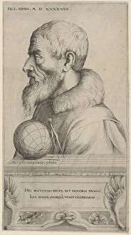 Globe Gallery: Self-Portrait, 1548. Creator: Augustin Hirschvogel