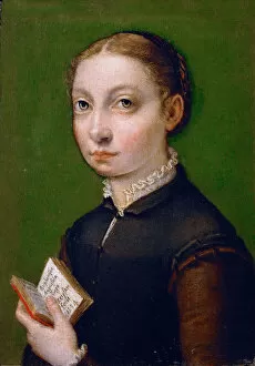 Anguissola Collection: Self-Portrait, 1554. Artist: Anguissola, Sofonisba (ca. 1532-1625)