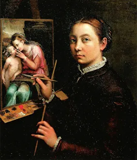 Anguissola Prints: Self-portrait, 1556. Artist: Sofonisba Anguissola