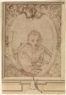 Annibale 1560 1609 Prints: Self-portrait, 1580s. Artist: Carracci, Annibale (1560-1609)