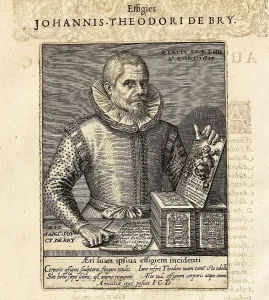 De Bry Prints: Self-portrait, 1615. Creator: Bry, Johann Theodor de (1561-1623)