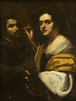 Artemisia 1598 1653 Gallery: Self-Portrait, 1637. Creator: Gentileschi, Artemisia (1598-1653)