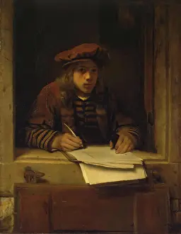 Inspiration Prints: Self-Portrait, 1647. Creator: Samuel van Hoogstraten