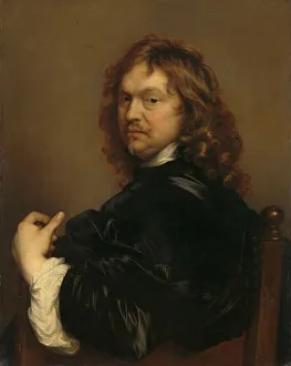 Hanneman Adriaen Prints: Self-Portrait, 1656. Creator: Adriaen Hanneman