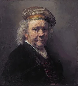 The Mauritshuis Prints: Self-portrait, 1669. Artist: Rembrandt van Rhijn (1606-1669)