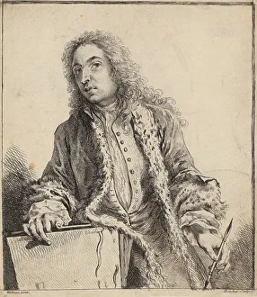 Watteau Prints: Self-Portrait, before 1721. Creator: Watteau, Jean Antoine (1684-1721)