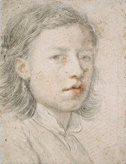 Mengs Gallery: Self-Portrait, 1740. Artist: Mengs, Anton Raphael (1728-1779)