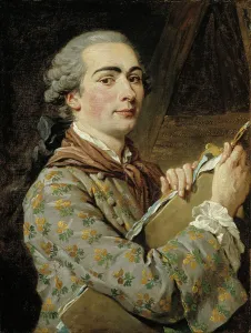 Louis Lagrenée Prints: Self Portrait, 1750-1755. Creator: Louis Jean Francois Lagrenee