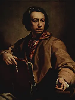 Neoclassical Prints: Self-Portrait, 1775. Creator: Anton Raphael Mengs