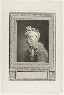 Draftsman Prints: Self-Portrait, before 1780. Creator: Juste Chevillet