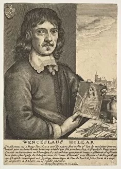 Johannes Gallery: Self-Portrait, 17th century. Creator: Wenceslaus Hollar