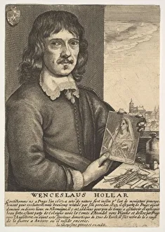 Bohemia Prints: Self-Portrait, 17th century. Creator: Wenceslaus Hollar