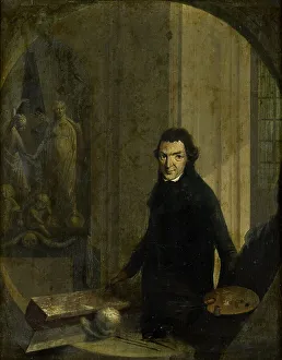 At Work Prints: Self Portrait, 1800-1818. Creator: Christoffel Frederik Franck
