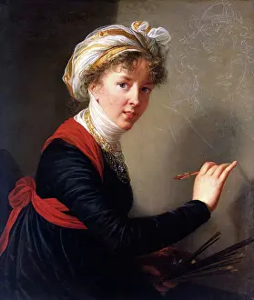 Neoclassical Prints: Self-portrait, 1800. Creator: Elisabeth Louise Vigee-LeBrun