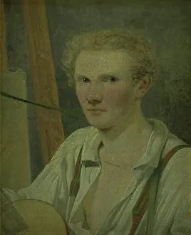 Open Collar Prints: Self-Portrait, 1819-1832. Creator: Wilhelm Bendz