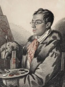 Von 1794 After 1880 Prints: Self-Portrait, 1820-1823. Creator: Hampeln, Carl, von (1794-after 1880)