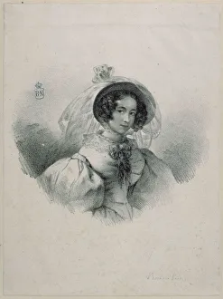 Biblioteca Nacional Prints: Self-Portrait, 1830s. Creator: Rosario Weiss Zorrilla, Maria del (1814-1843)