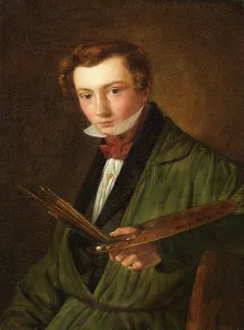 Gurlitt Louis Prints: Self-Portrait, 1833. Creator: Louis Gurlitt