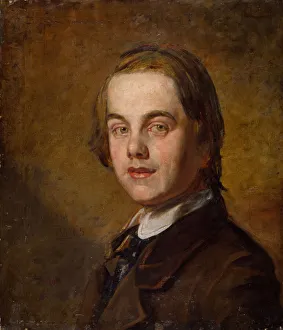 Hunt William Holman Prints: Self-Portrait, 1845. Creator: William Holman Hunt
