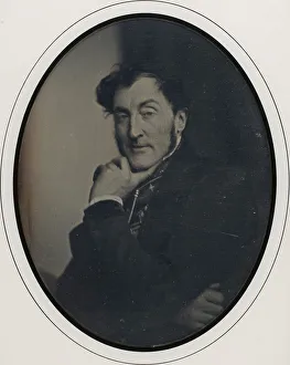 Louis Adolphe Prints: Self-Portrait, 1846-47. Creator: Baron Louis-Adolphe Humbert De Molard