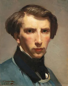 Self-Portrait, 1853. Creator: Bouguereau, William-Adolphe (1825-1905)