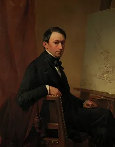 Verboeckhoven Eugene Prints: Self Portrait, 1854. Creator: Eugene Verboeckhoven
