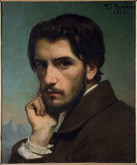 Léon Bonnat Prints: Self-portrait, 1855. Creator: Bonnat, Léon (1833-1922)