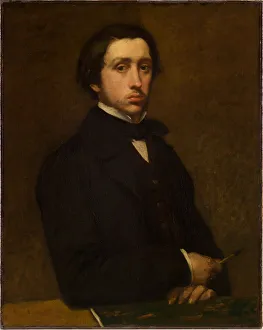 Edgar 1834 1917 Prints: Self-portrait, 1855. Creator: Degas, Edgar (1834-1917)