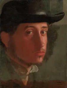 Hilaire Germain Edgar Degas Prints: Self-Portrait, about 1857-1858. Creator: Edgar Degas