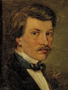 Adolf Von Becker Prints: Self-Portrait, 1860-1869. Creator: Adolf von Becker