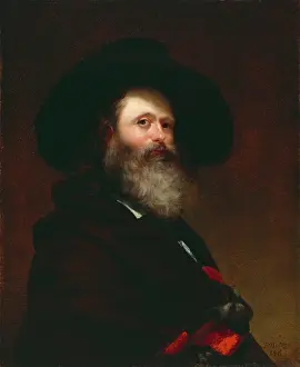 Elliott Prints: Self Portrait, 1860. Creator: Charles Loring Elliott