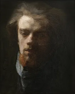 Henri 1836 1904 Prints: Self-portrait, 1860. Creator: Fantin-Latour; Henri (1836-1904)