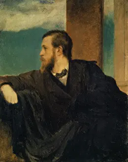 Self-portrait, 1862. Creator: Arnold Bocklin