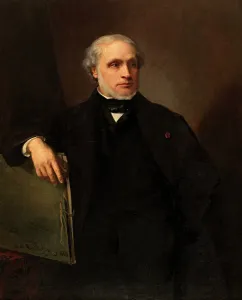 Self Portrait, 1862. Creator: Joseph Nicolas Robert-Fleury