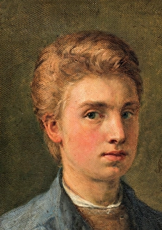 1863 Prints: Self-portrait, 1863. Creator: Holger Roed