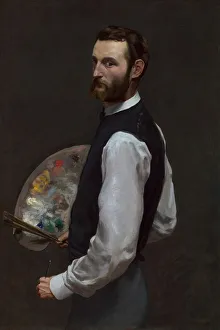 Looking Over Shoulder Prints: Self-Portrait, 1865 / 66. Creator: Frederic Bazille