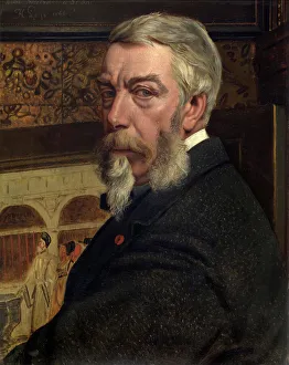 Hendrik Leys Prints: Self Portrait, 1866. Creator: Jan August Hendrik Leys