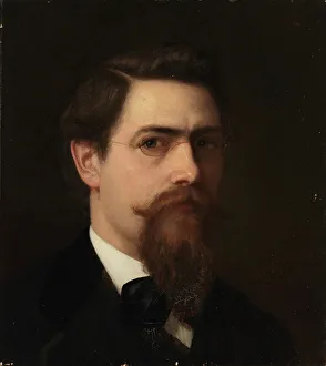 Liljelund Arvid Prints: Self-Portrait, 1871. Creator: Arvid Liljelund