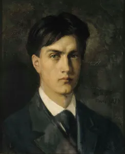 Helsinki Prints: Self-Portrait, 1874. Creator: Edelfelt, Albert Gustaf Aristides (1854-1905)