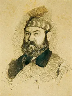 Giuseppe 1846 1884 Prints: Self-portrait, 1880-1884. Creator: De Nittis, Giuseppe (1846-1884)