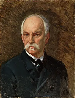 Self-Portrait, 1880-1890. Creator: Adolf von Becker