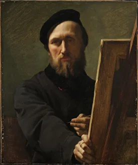Self-portrait, 1880. Creator: Flandrin, Hippolyte (1809-1864)