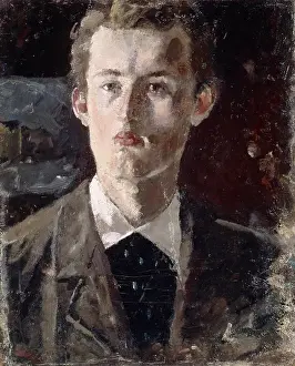 Self-portrait, 1882-1883. Creator: Munch, Edvard (1863-1944)