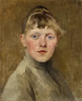 Schjerfbeck Collection: Self-Portrait, 1884-1885. Creator: Schjerfbeck, Helene (1862-1946)