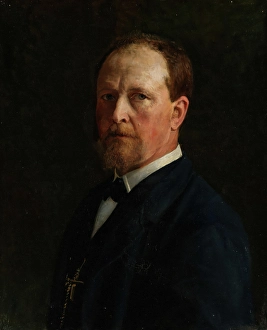 The Fine Art Collections Prints: Self-Portrait, 1884. Creator: Peter Nicolai Arbo