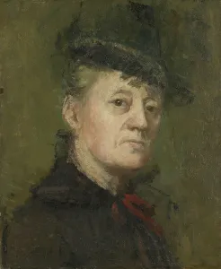 1887 Prints: Self portrait, 1887. Creator: Kitty Lange Kielland